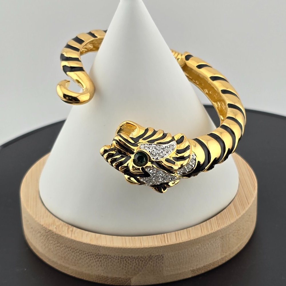 Tiger Green Eye Bangle Kenneth Jay Lane KJL